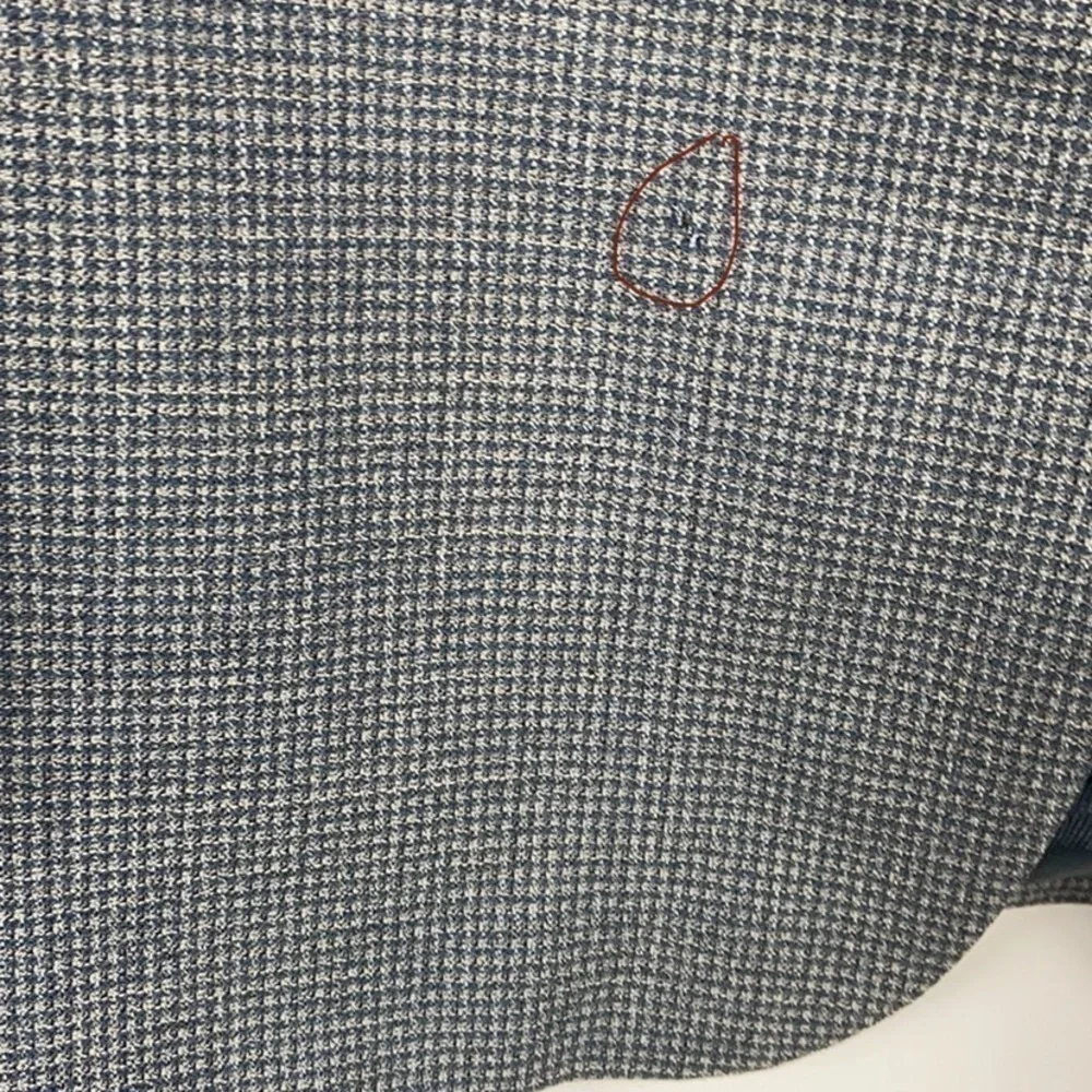 Oscar De La Renta Vintage Plaid Wool Blazer size 42L